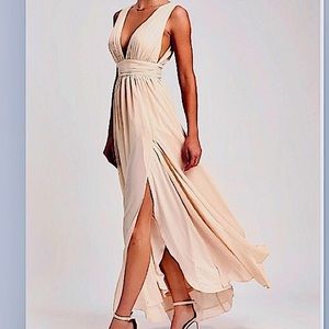 Lulu’s Exclusive! Goddess-Like Heavenly Hues Maxi Dress in Blush! Brand …